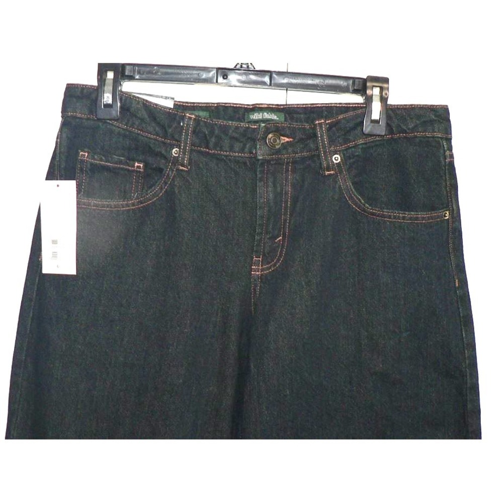 Wild Fable Women's Mid-Rise Relaxed Barrel Rigid Denim Jeans Dark Rinse Size 6 - Picture 5 of 8